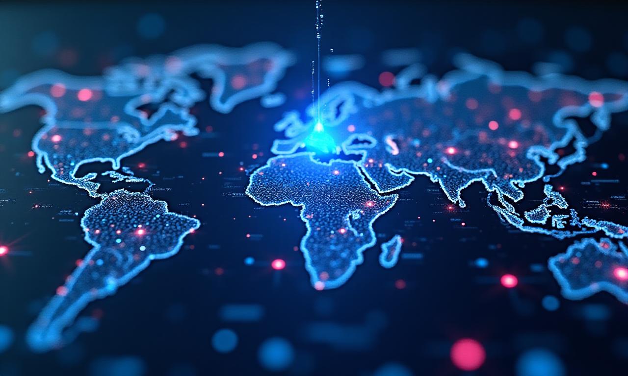 Cybersecurity spatial threat map visualization